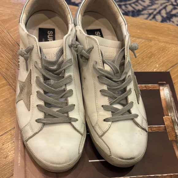 Golden Goose White and Gray Sneakers - Picture 9 of 9
